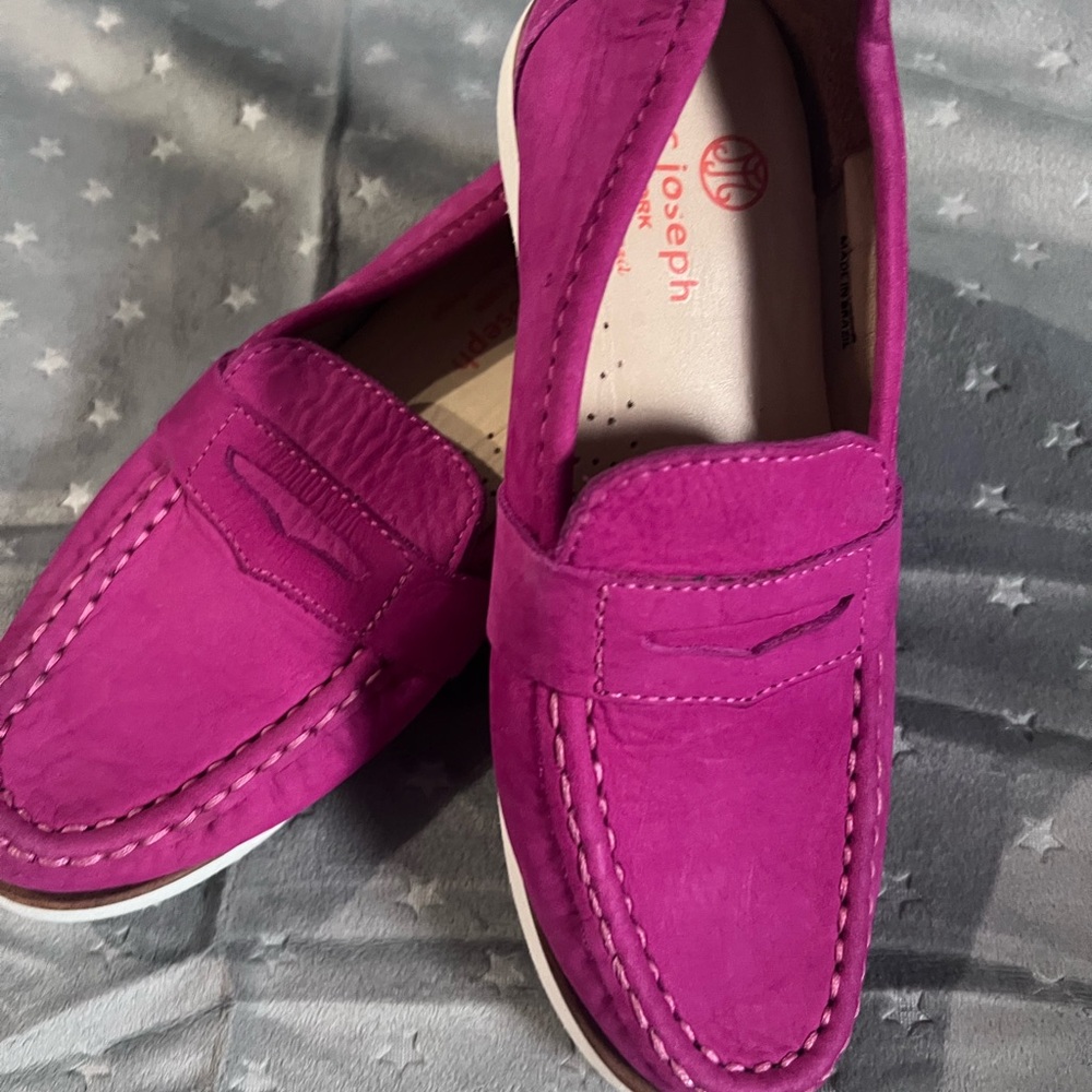 Marc Joseph Kids Fuchsia Dress Loafers